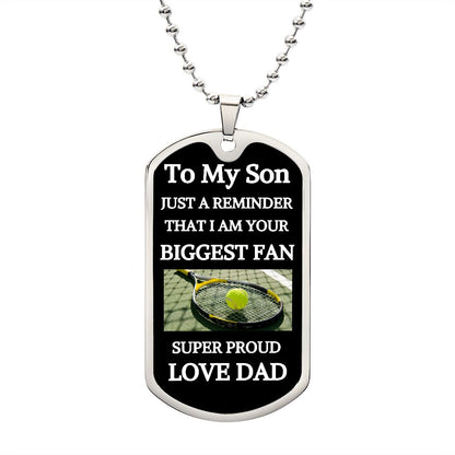 Son dog tag/Tennis