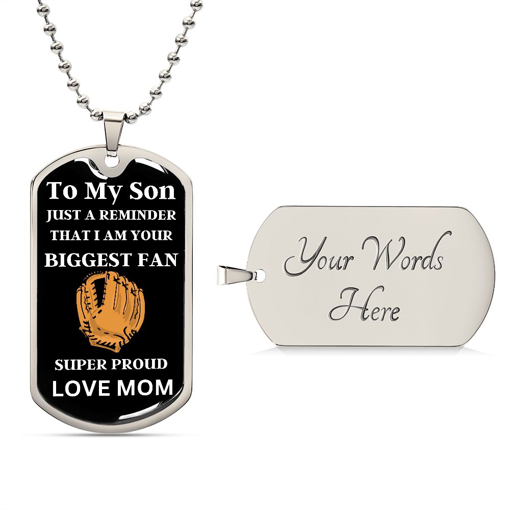 SON DOG TAG/GLOVE/FROM MOM